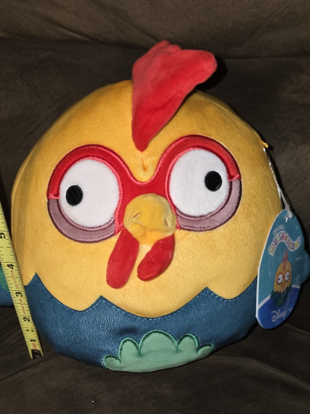 Disney Yellow & Teal Chicken Plush - Cute Bird Toy